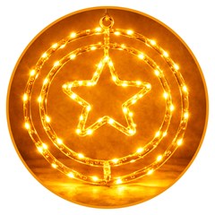 Estrela no globo 47led bco quente 32cm bivolt 8f                    cx:018
