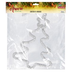 Arvore 24led bco quente 32cm bivolt 8f               cx:024