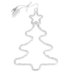 Arvore 24led bco quente 32cm bivolt 8f               cx:024