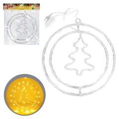 Arvore no globo 47led bco quente 32cm bivolt 8f                cx:018