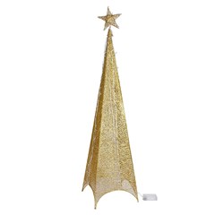 Arvore cone iluminada 3d 50led bco quente 120cm                    cx:006