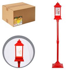 Poste vermelho c/luz e som 148cm bivolt        cx:001