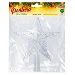 Ponteira iluminada 10led 17x14cm bco quente 127v cx:024
