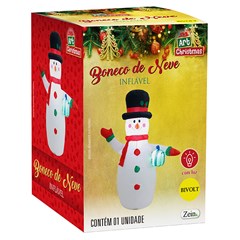 Boneco de neve inflavel 120cm bivolt         cx:002