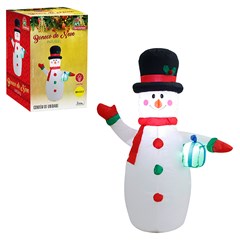 Boneco de neve inflavel 120cm bivolt         cx:002