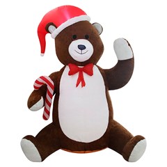 Urso veludo inflavel 240cm bivolt                  cx:001