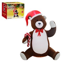 Urso veludo inflavel 240cm bivolt                  cx:001