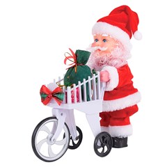 Noel musical com bicicleta 8x22x30cm            cx:024
