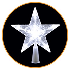 Ponteira iluminada 10led 17x14cm bco frio 127v cx:024