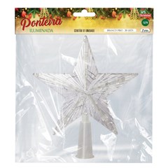 Ponteira iluminada 20led 21x23cm bco frio 127v   cx:024