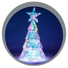Arvore natalina 100led 38x19cm 8f           cx:004