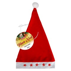 Touca noel estrela com 5leds 47x29cm         cx:096