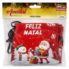 Avental natalino 69x49cm                                 cx:0120