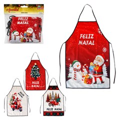 Avental natalino 69x49cm                                 cx:0120