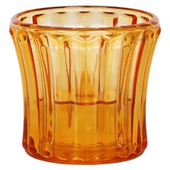 Castical c/ vela artificial cristal 7x6,5cm                 cx:060