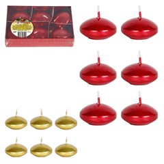 Vela flutuante 4x4cm 6pcs                       cx:048