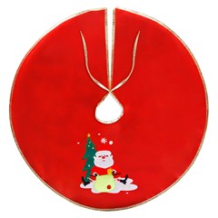 Base p/arvore veludo bordado 60cm          cx:0024
