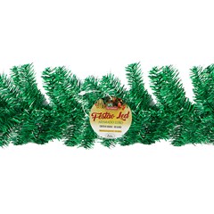Festao aramado iluminado verde  25cmx2,7m 300galhos 50led          cx:0002