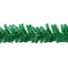 Festao aramado iluminado verde  25cmx2,7m 300galhos 50led          cx:0002