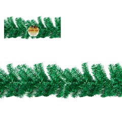 Festao aramado iluminado verde  25cmx2,7m 300galhos 50led          cx:0002