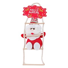 Fam essence enf noel/boneco na escada feliz natal 29x11cm       cx:0048