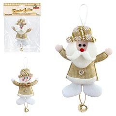 Fam golden enfeite noel/boneco c/guizo 18cm     cx:0144