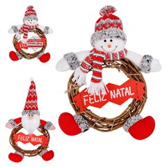 Fam merry boneco guirlanda c/placa 40cm     cx:0012
