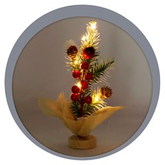 Arranjo decorativo natalina 5led 25cm                     cx:048