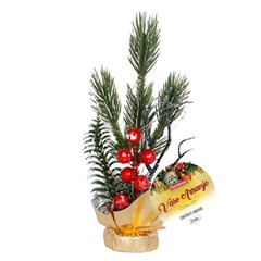 Arranjo decorativo natalina 5led 18cm                 cx:048