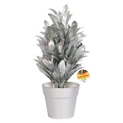 Arranjo decorativo metalizado c/vaso petala 25cm           cx:048