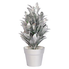 Arranjo decorativo metalizado c/vaso petala 25cm           cx:048