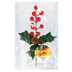 Galho cereja decorado 20cm                      cx:120