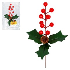Galho cereja decorado 20cm                      cx:120