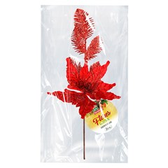 Galho glitter c/flor 45cm           cx:060