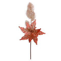 Galho glitter c/flor 45cm           cx:060
