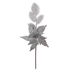 Galho glitter c/flor 45cm           cx:060