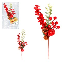 Galho cereja decorado 24cm                      cx:120