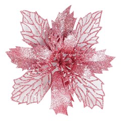 Flor gliter renda 17cm        cx:120