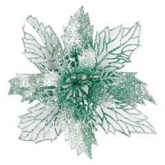 Flor gliter renda 17cm        cx:120