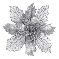 Flor gliter renda 17cm        cx:120