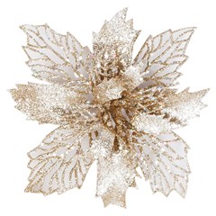 Flor gliter renda 17cm        cx:120