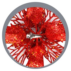 Flor gliter renda 17cm        cx:120