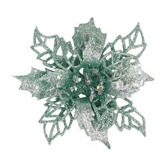 Flor glitter 2 camadas 10cm 2pcs       cx:180