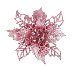 Flor glitter 2 camadas 10cm 2pcs       cx:180