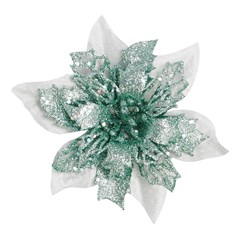 Flores glitter 3 camadas 13cm          cx:120