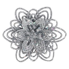 Flor glitter petala 10cm c/2pcs           cx:180