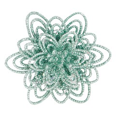 Flor glitter petala 10cm c/2pcs           cx:180
