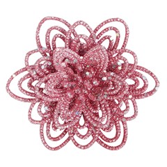 Flor glitter petala 10cm c/2pcs           cx:180