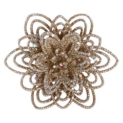 Flor glitter petala 10cm c/2pcs           cx:180