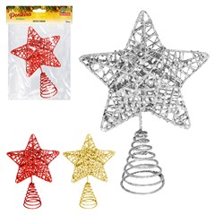 Ponteira estrela aramada tracada 18cm    cx:048